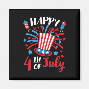 Frohes 4. Juli Patriotisch Amerikanische US-Flagge Magnet