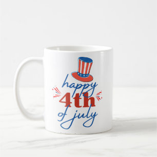 Frohes 4. Juli Patriotischer Kaffeebecher Kaffeetasse