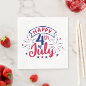 Frohes 4. Juli. Serviette (Beispiel)