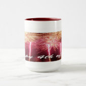Frohes 4. Juli Tasse (Zentrum)