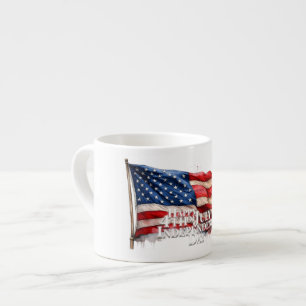 Frohes 4. Juli - Unabhängigkeitstag Espressotasse