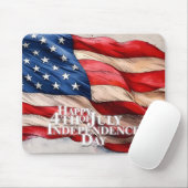 Frohes 4. Juli - Unabhängigkeitstag Mousepad (Mit Mouse)