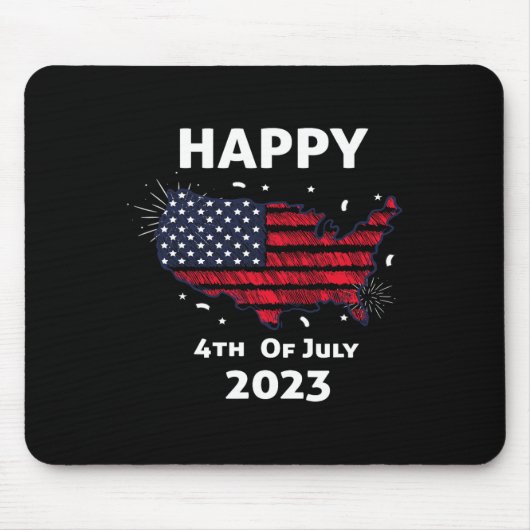Frohes 4. Juli Unabhängigkeitstag Mousepad (Vorne)