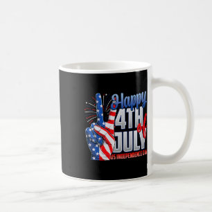 Frohes 4. Juli Unabhängigkeitstag Patriot Flagge A Kaffeetasse