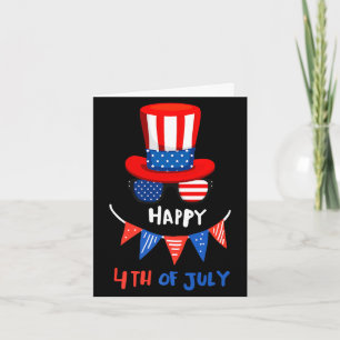 Frohes 4. Juli Unabhängigkeitstag USA 4. Juli Karte