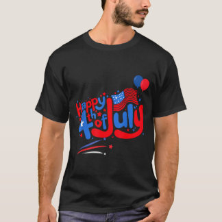 Frohes 4. Juli Unabhängigkeitstag USA 4. Juli T-Shirt