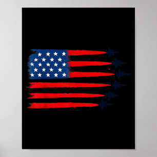 Frohes 4. Juli US-Flagge Amerikanischer 4. Juli Poster
