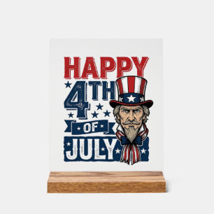 Frohes 4. Juli Vintage-Patriotisches-Onkel-Shirt_1 Acrylschild