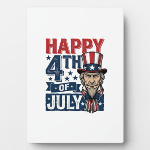 Frohes 4. Juli Vintage-Patriotisches Onkel-Shirt_1 Fotoplatte