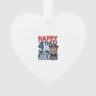 Frohes 4. Juli Vintage-Patriotisches Onkel-Shirt_1 Ornament