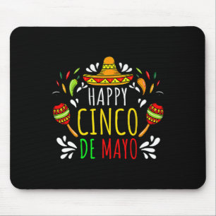 Frohes 5 De Mayo Lasst uns Fiesta Viva Mexiko Cinc Mousepad