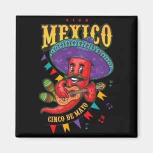 Frohes 5. Mai Cinco De Mayo Viva Mexiko Fiesta Magnet