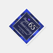 Frohes 65. Hochzeitstag Serviette (Ecke)