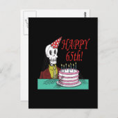 Frohes 65. postkarte (Vorne/Hinten)