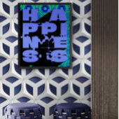 Frohes Abstraktes Statement Poster