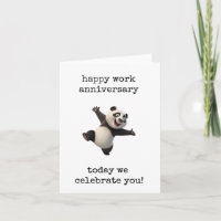 Frohes Arbeitsjubiläum, Feiere Dich, Panda Bär