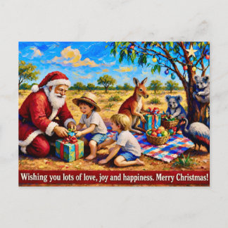 ~ FROHES AUSTRALISCHES Weihnachtsgruß ~ Feiertagspostkarte