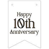 Frohes Banner zum 10. Jubiläum (Zweite Fahne)