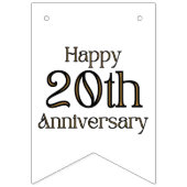 Frohes Banner zum 20. Jubiläum (Zweite Fahne)