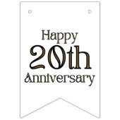 Frohes Banner zum 20. Jubiläum (Dritte Fahne)