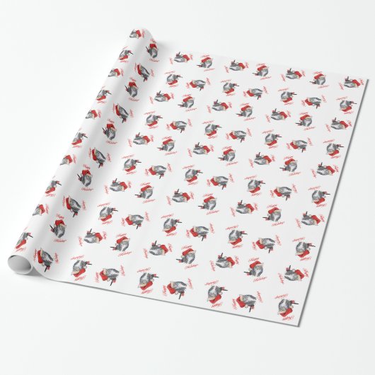 Frohes CAT Wrapping Paper Geschenkpapier (Ungerollt)