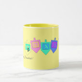 Frohes Chanukka Chanukka Sameach Tasse (Zentrum)