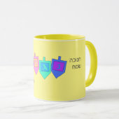 Frohes Chanukka Chanukka Sameach Tasse (VorderseiteRechts)