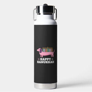 Frohes Chanukka Dachshund Hund Trinkflasche