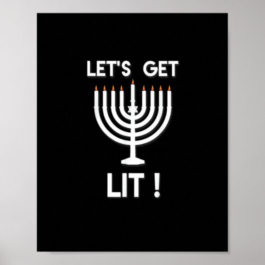 Frohes Chanukka Die Zeit Ist Da Poster (Vorne)
