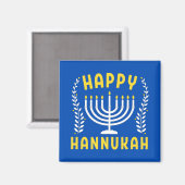 Frohes Chanukka-Fest Magnet (Vorderseite/Rückseite)
