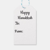 Frohes Chanukka  Geschenkanhänger (Rückseite)