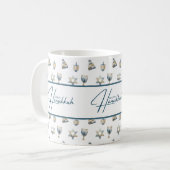 Frohes Chanukka Kaffeetasse (Vorderseite Links)