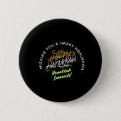 Frohes Chanukka Sameach! Button (Vorderseite)