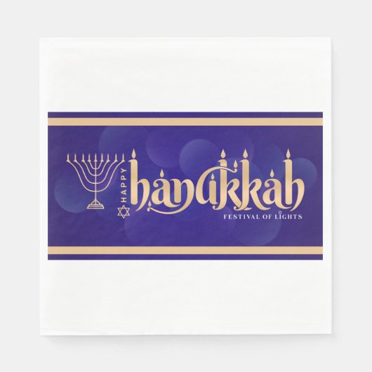Frohes Chanukka Serviette (Vorderseite)