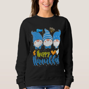 Frohes Chanukka Süßes Hanukkah Chanukah Drei Gnome Sweatshirt