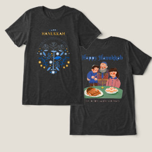 Frohes Chanukka T-Shirt Tri-Blend Shirt