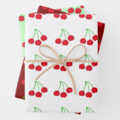 Frohes Cherries Wrapping Paper Geschenkpapier Set (Beispiel)