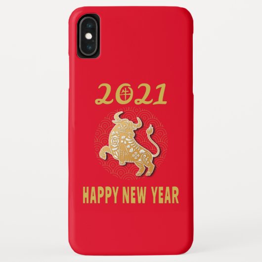 Frohes chinesisches Neujahr 2021 Case-Mate iPhone Hülle (Rückseite)