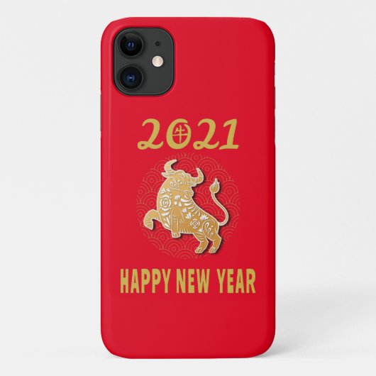Frohes chinesisches Neujahr 2021 Case-Mate iPhone Hülle (Rückseite)