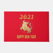Frohes chinesisches Neujahr 2021 Fußmatte (Vorderseite)