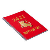 Frohes chinesisches Neujahr 2021 Notizblock (Rechte Seite)
