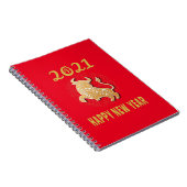 Frohes chinesisches Neujahr 2021 Notizblock (Rechte Seite)