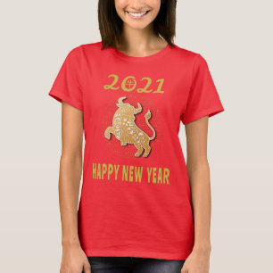 Frohes chinesisches Neujahr 2021 T-Shirt
