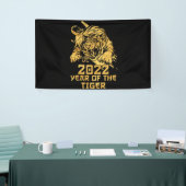 Frohes chinesisches Neujahr 2022 Jahr des Tigers Banner (Messeveranstaltung)