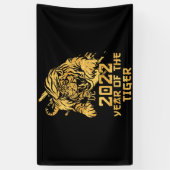 Frohes chinesisches Neujahr 2022 Jahr des Tigers Banner (Vertikal)