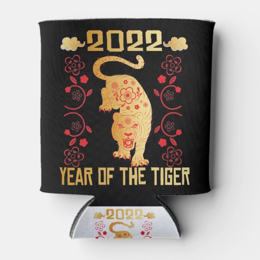 Frohes chinesisches Neujahr 2022 - Jahr des Tigers Dosenkühler (Vorderseite)
