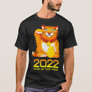Frohes chinesisches Neujahr 2022 Jahr des Tigers T-Shirt