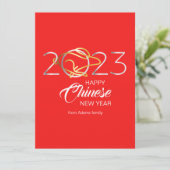 Frohes chinesisches Neujahr 2023 (Stehend Vorderseite)
