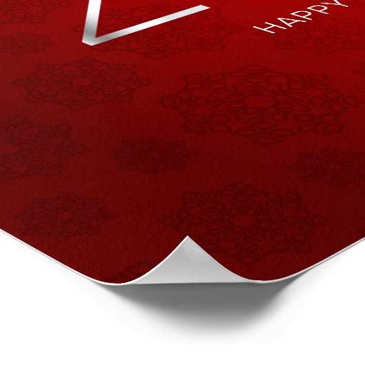 Frohes chinesisches Neujahr 2023 Poster (Ecke)