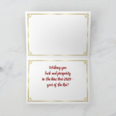 Frohes chinesisches Neujahr der Ratte - 2020 Karte (Innenseite)